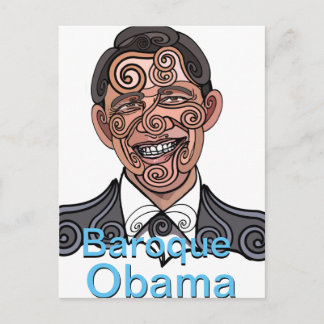 Baroque Obama Postcard Vykort