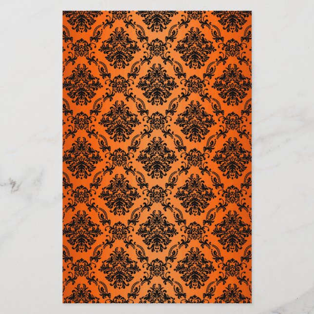 Baroque Orange Gothic Victorian Scapebook Lakan (Framsida)