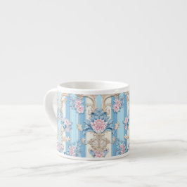 Baroque pastel mönster espressomugg
