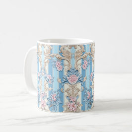 Baroque pastel mönster kaffemugg