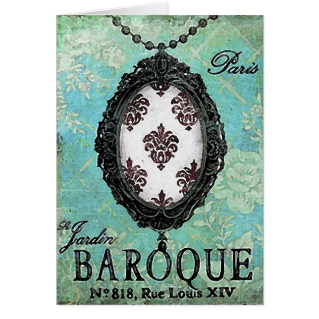 Baroque Pendant ~ Card OBS Kort (Framsidan)