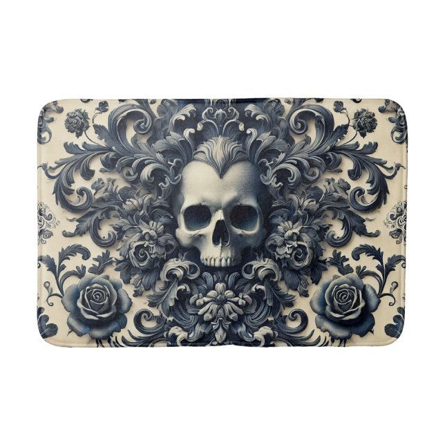 Baroque Punk - Gothic Skull Badrumsmatta (Framsidan)