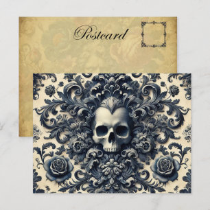 Baroque Punk - Gothic Skull Helg Vykort