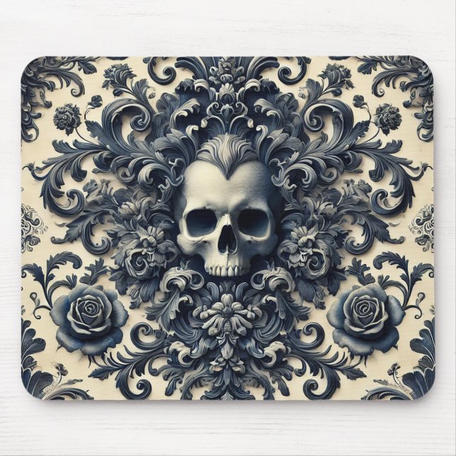 Baroque Punk - Gothic Skull Musmatta (Framsidan)