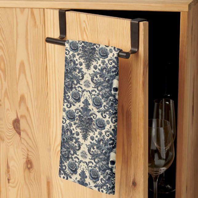 Baroque Punk - Gothic Victorian Kökshandduk (Thirds Fold)