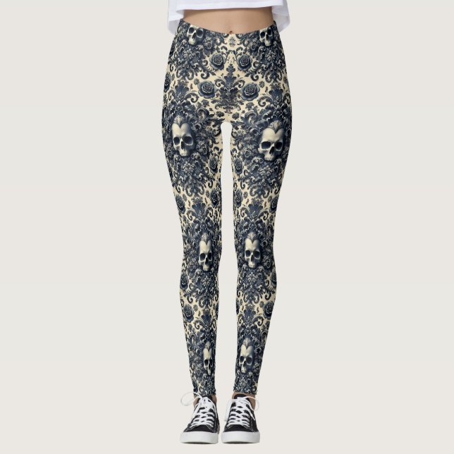 Baroque Punk - Gothic Victorian Leggings (Framsida)