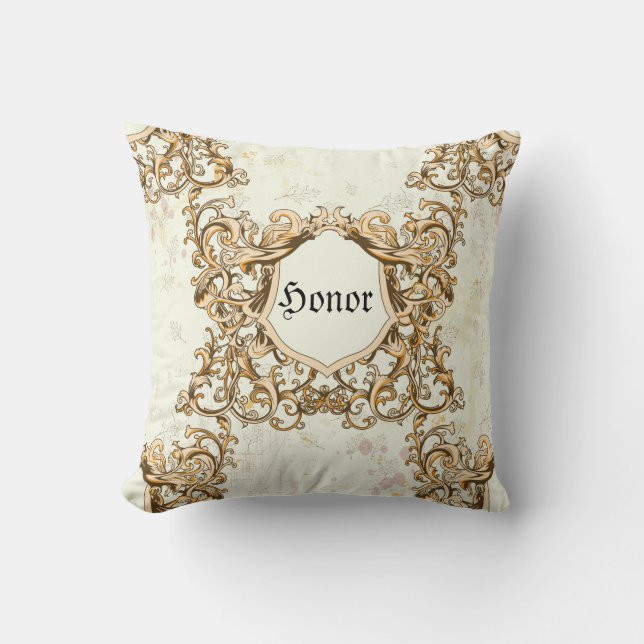 Baroque Ram Honor & Kärlek Dekorativ kudde (Framsida)