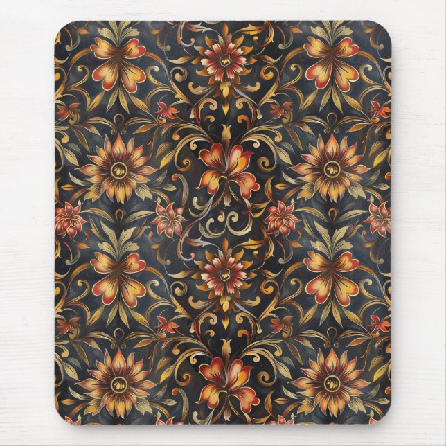 Baroque Red and Guld Symphony Musmatta (Framsidan)