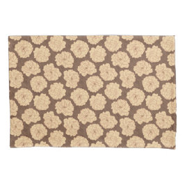 Baroque Ro på valnötsbrun - sömlös mönster.