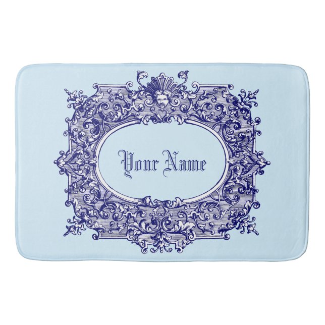 Baroque Rococo Cartouche Template Badrumsmatta (Framsidan)