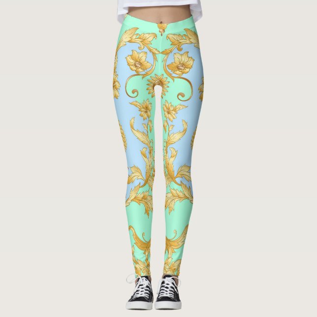 Baroque Rococo Renaissance Elegance Leggings (Framsida)