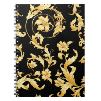 Baroque Rococo, Victorian Blommönster. Anteckningsbok