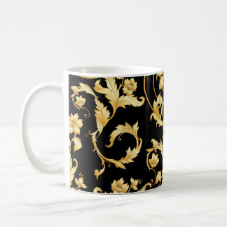 Baroque Rococo, Victorian Blommönster. Kaffemugg