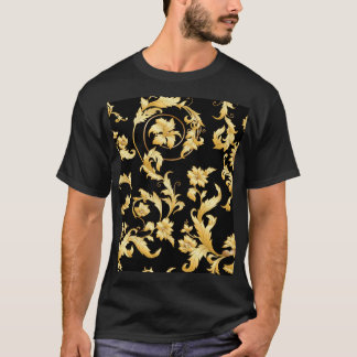 Baroque Rococo, Victorian Blommönster. T Shirt