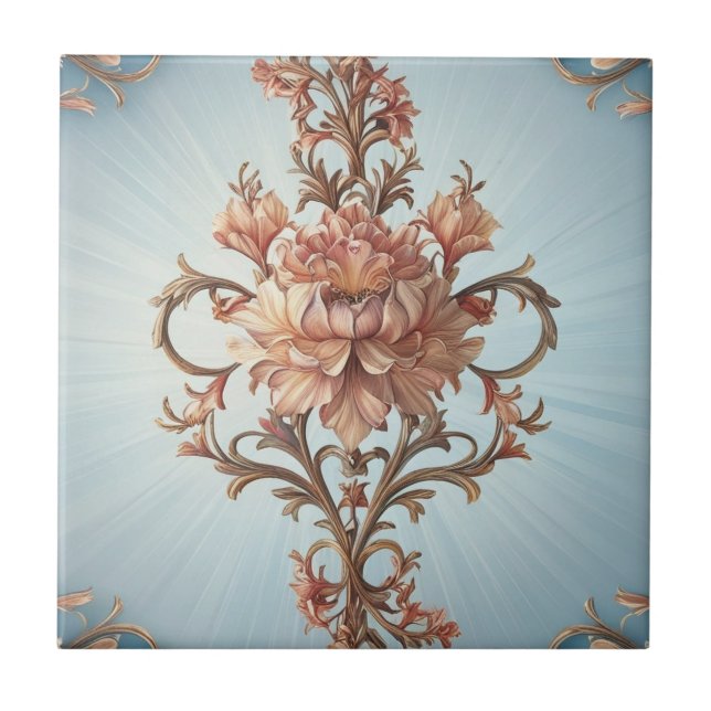 Baroque Rose   Kakelplatta (Framsidan)