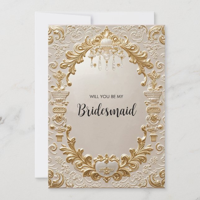 Baroque Royale bjudande Suite: Gilded Grandeur Inbjudningar (Framsida)
