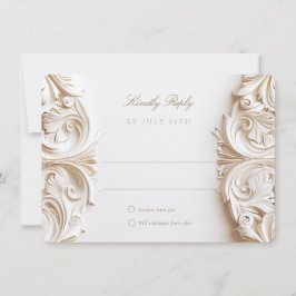 Baroque RSVP Card for Wedding Inbjudningar