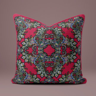 Baroque Splendor Pillow i Crimson Kudde