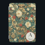 Baroque Stil botanical, Rosettes and Carnations iPad Mini Skydd<br><div class="desc">Trädgårdsobjekt stil med röda rosetter och nejlikor till blek.</div>