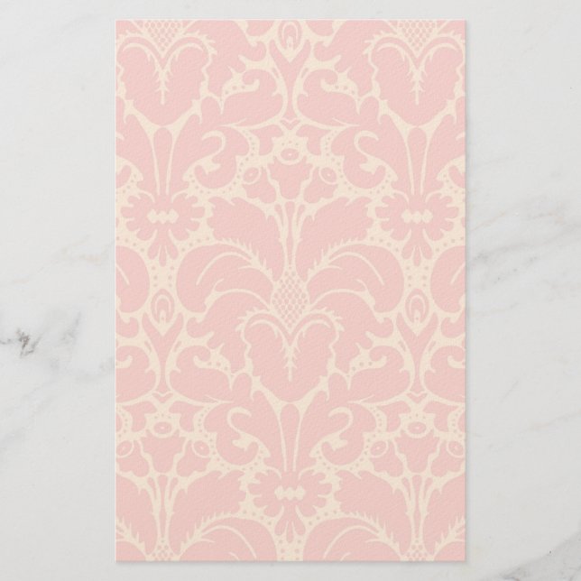 Baroque stil damask bakgrund brevpapper (Framsida)