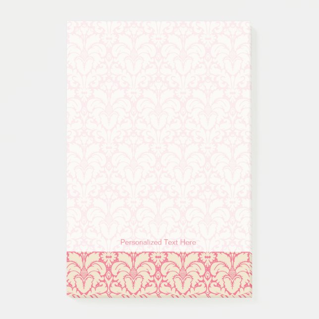 Baroque stil damm bakgrund 2 post-it block (Framsida)