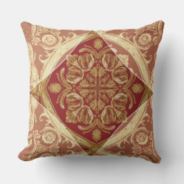 Baroque Style: Mara Trumpet Glory | Golden Red Kudde