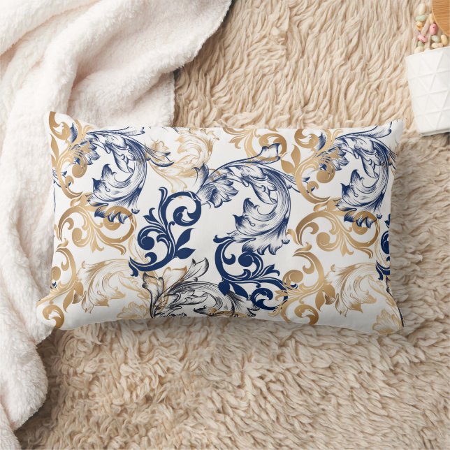 Baroque-Style Retro Classic Pattern  Lumbarkudde (Filt)