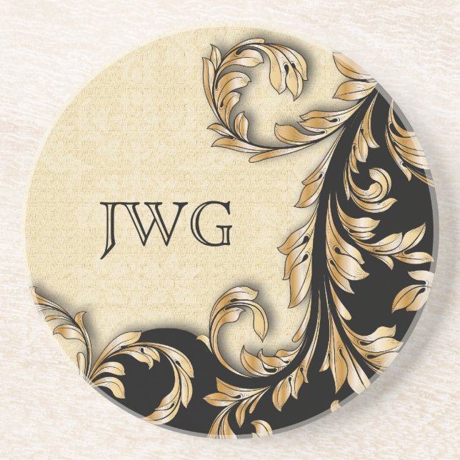 Baroque Swirls Personlig Underlägg (Framsidan)