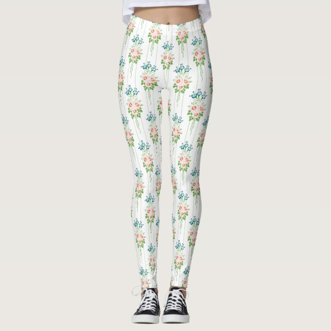 Baroque Tapet Flower bouquet Leggings (Framsida)