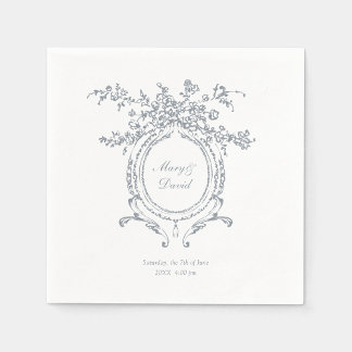 Baroque Vapensköld | Minimalistisk Chic Bröllop Na Pappersservett