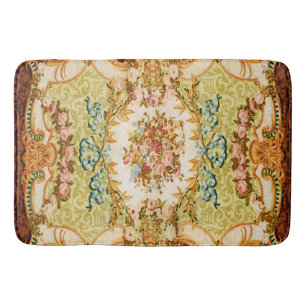 Baroque Victorian blommigt ro tapestry Badrumsmatta