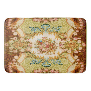 Baroque Victorian blommigt ro tapestry Badrumsmatta
