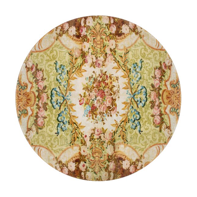 Baroque Victorian blommigt tapestry (Framsidan)