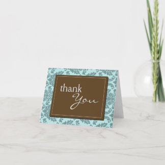 Baroque Vintage Aqua Blue - tackkort