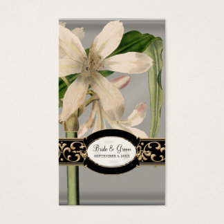 Baroque Vintage Lily Formal Wedding Favor Gift Mär Visitkort