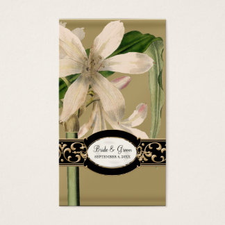 Baroque Vintage Lily Formal Wedding Favor Gift Mär Visitkort