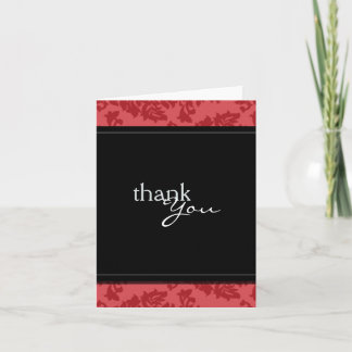Baroque Vintage Red and Black - tackkort