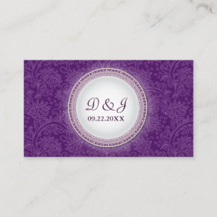 Baroque Violet Plaque Special Occance Placecard Placeringskort