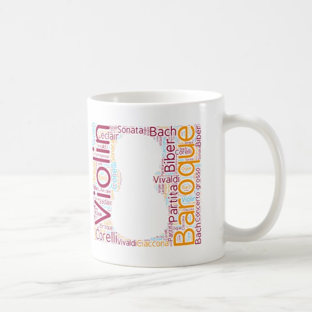 Baroque Violin Cloud mug Kaffemugg (Höger)