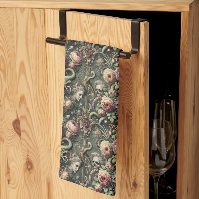 Baroquing Boundaries - Gothic Victorian Kökshandduk (Thirds Fold)