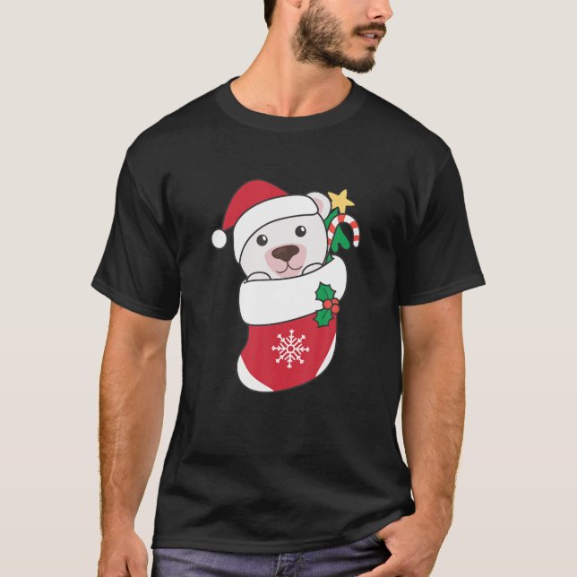 Bärör för Polar för Polar till jul T Shirt (Framsida)