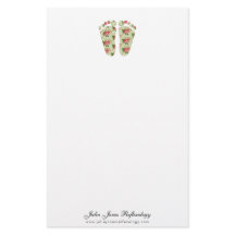 Bärpapper för reflexologi, chiropoddy-podiatyr