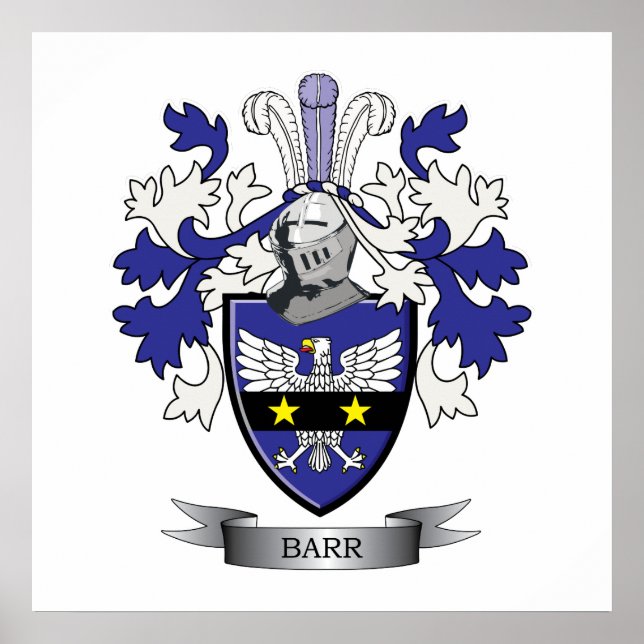Barr Family Crest Jackar av Arm Poster (Framsidan)