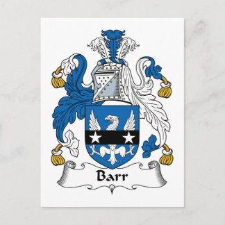 Barr Family Crest Vykort