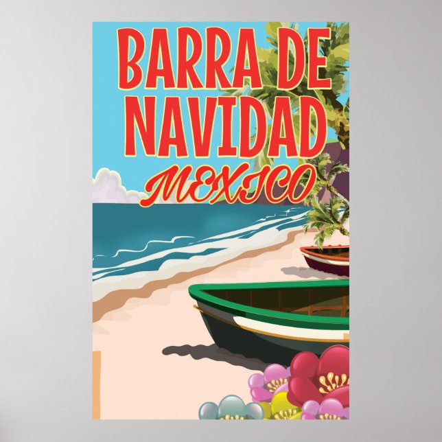 Barra de Navidad Mexico-reseaffisch Poster (Framsidan)