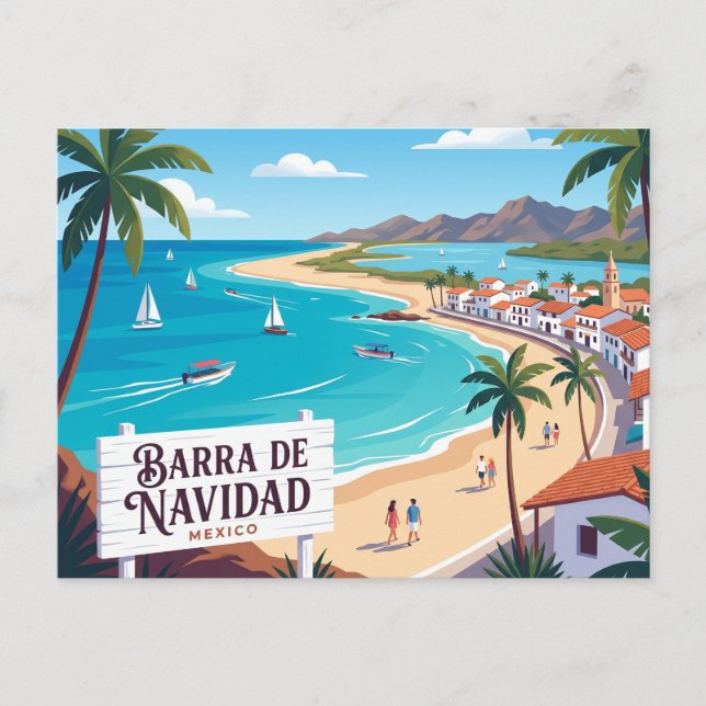 Barra de Navidad Mexiko Vykort (Framsida)