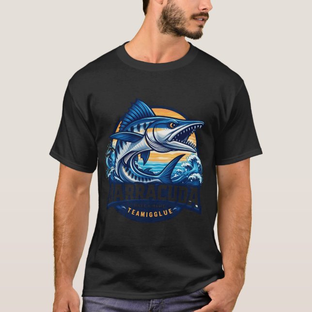 Barracuda â€“ Ocean Kraft Emblem T Shirt (Framsida)