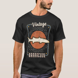 Barracuda Fish Vintage Retro Classic Animal Kärlek T Shirt