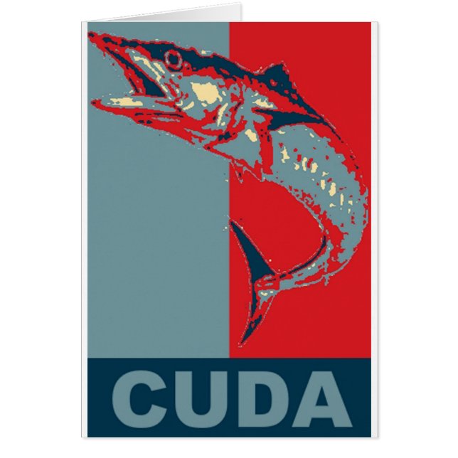 Barracuda Icondized Hälsningskort (Framsidan)