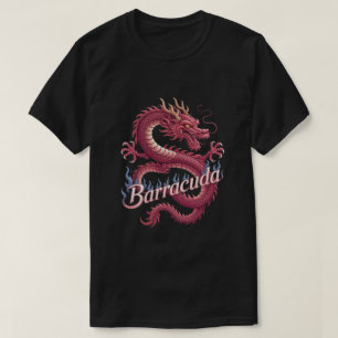 "Barracuda" Mytisk Rosa Drak T Shirt